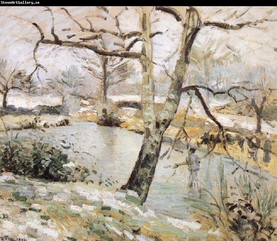 Camille Pissarro Winter scenery